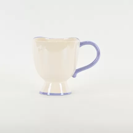 Bow Embossed Mug - purple