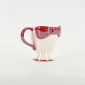 Bow Embossed Mug - red