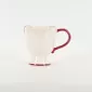 Bow Embossed Mug - red