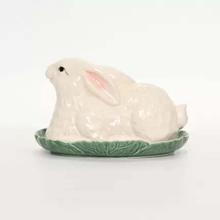Vegetable Bunny Butter Dish
