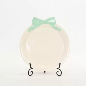 Bow Plate-mint green