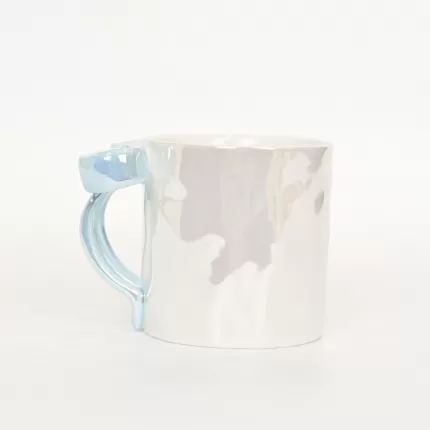Bow Mug-pearl blue