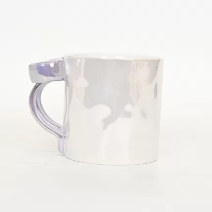Bow Mug-pearl purple