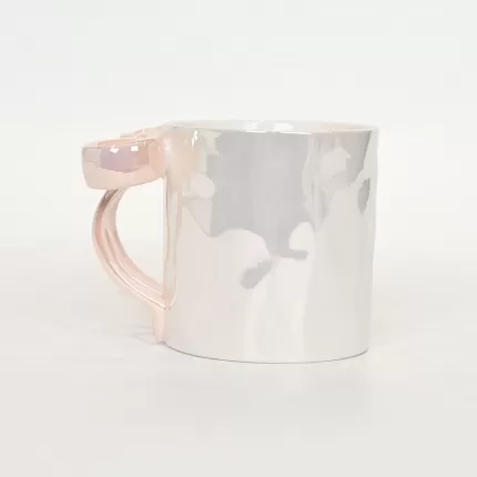 Bow Mug-pearl pink