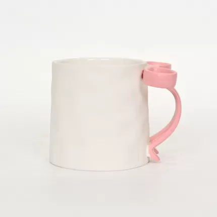 Bow Mug-matte pink