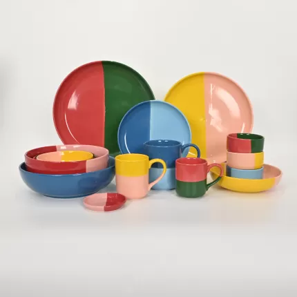 Balance·Two-color Plate-red & pink