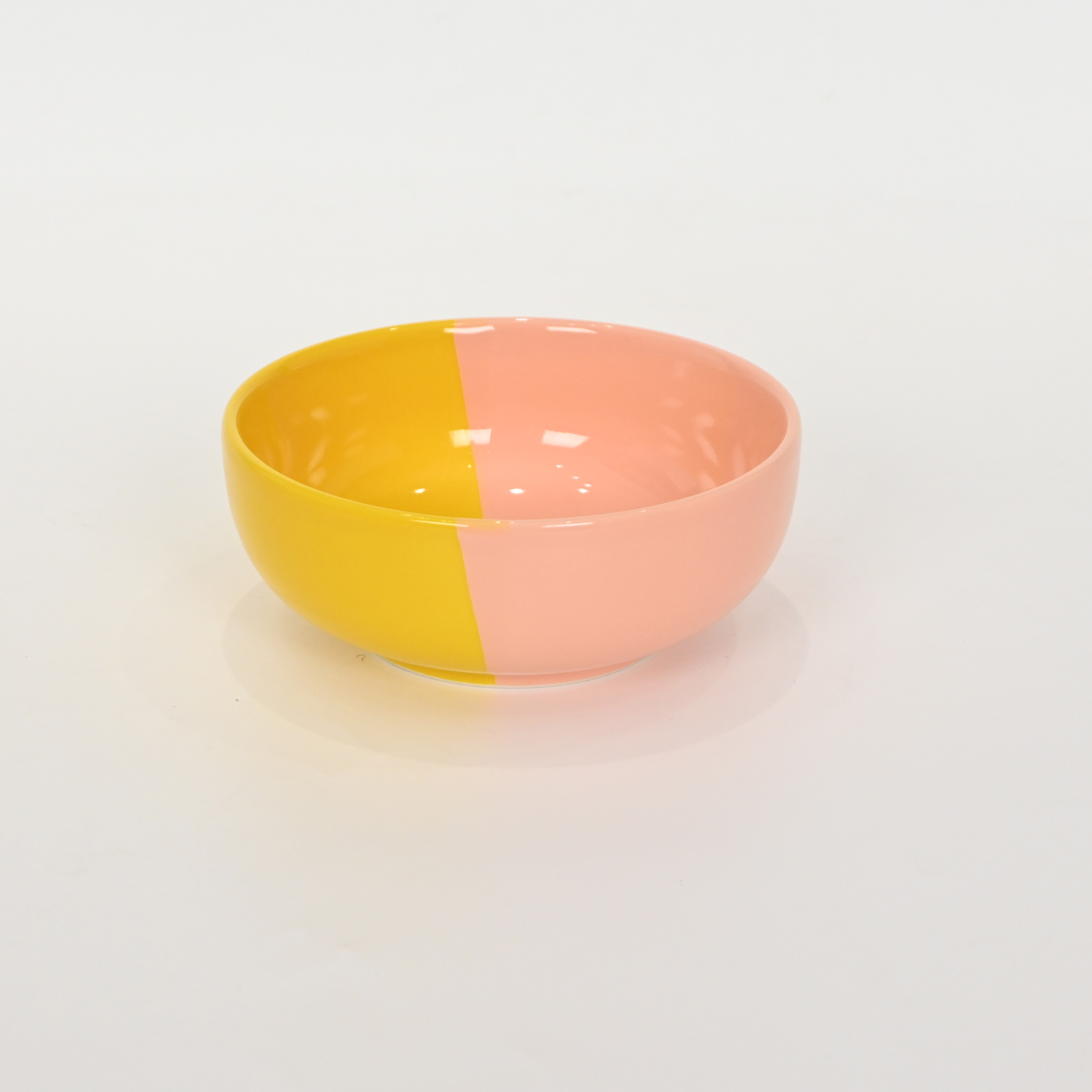 Balance·Two-color Bowl-yellow & pink