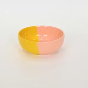 Balance·Two-color Bowl-yellow & pink