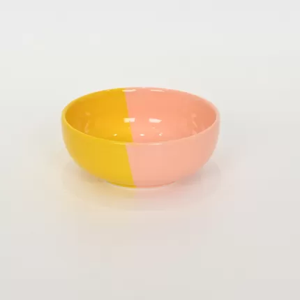 Balance·Two-color Bowl-yellow & pink