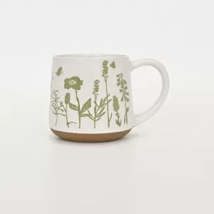 Floral Mug-white