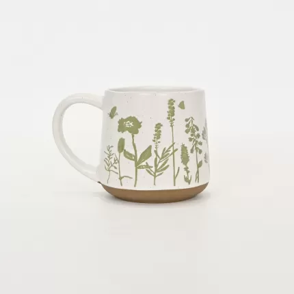Floral Mug-white