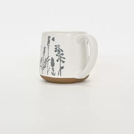 Floral Mug-white