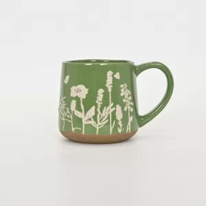 Floral Mug-green