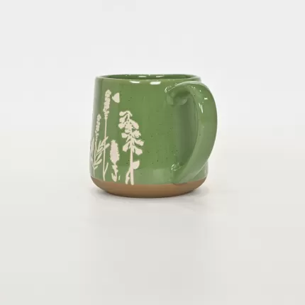 Floral Mug-green