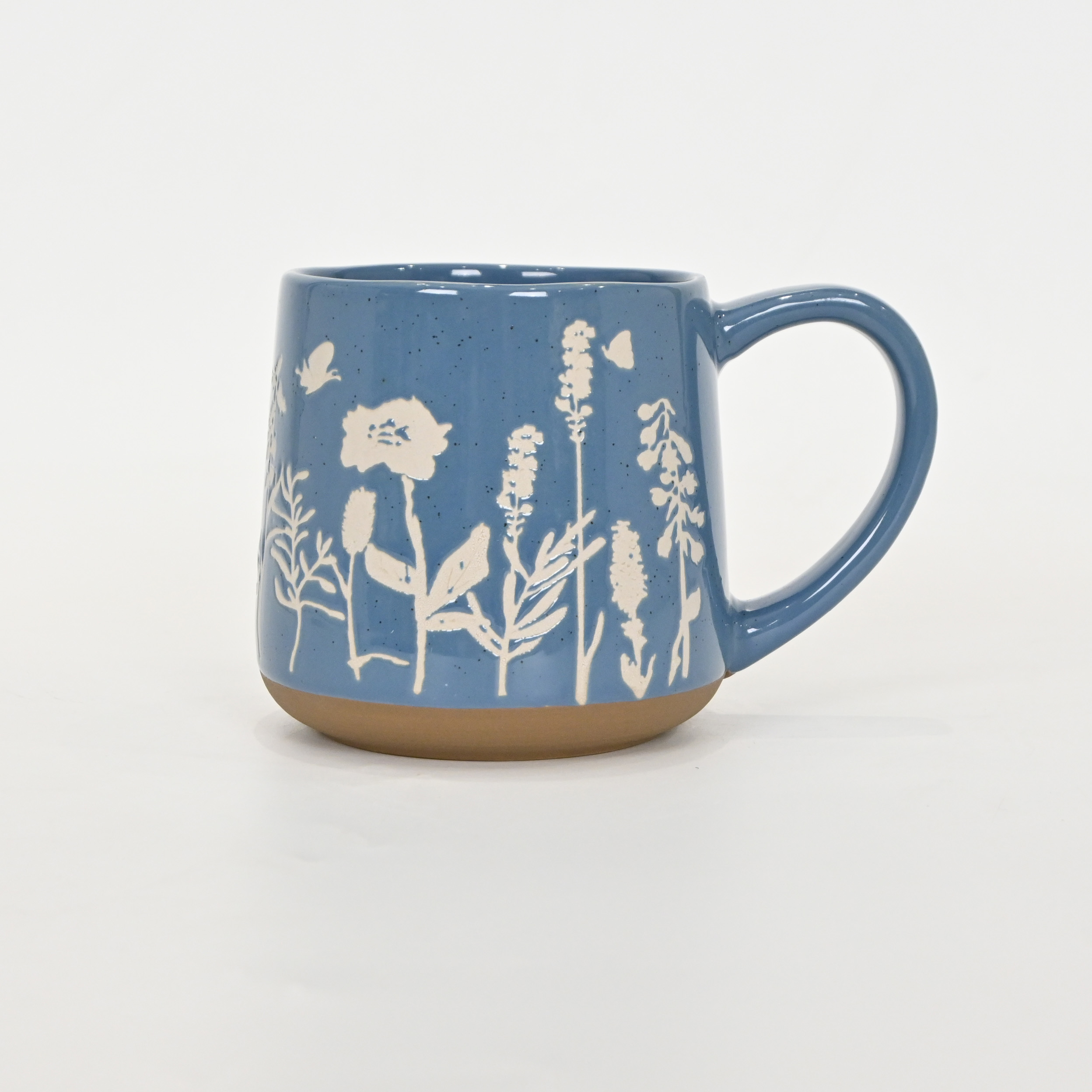 Floral Mug-blue