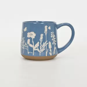 Floral Mug-blue