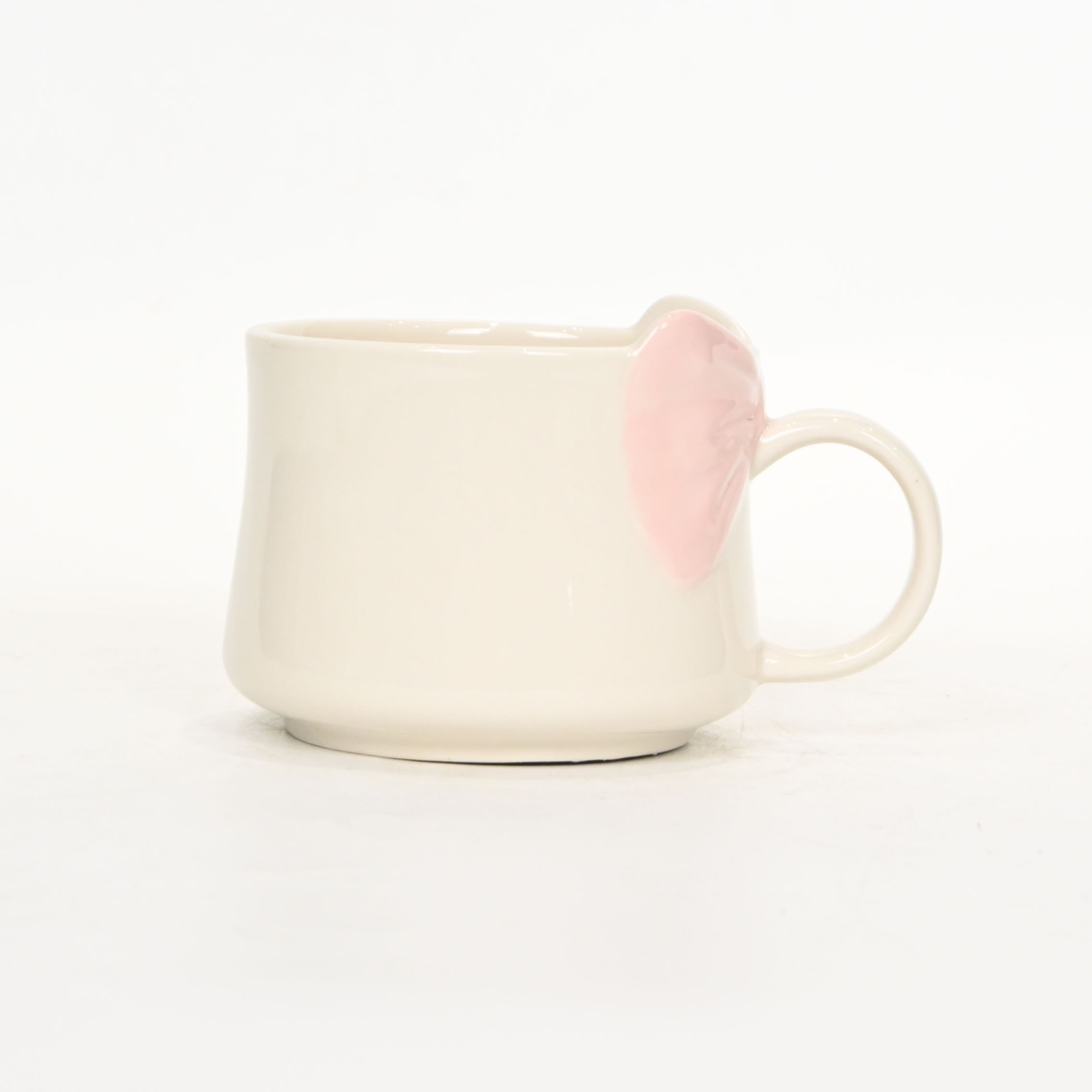 Bow Mug-cream pink