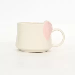 Bow Mug-cream pink