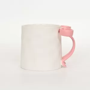 Bow Mug-matte pink