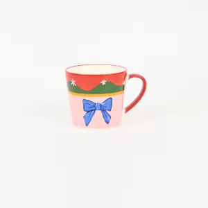 Small Floral Bow Cake Mug