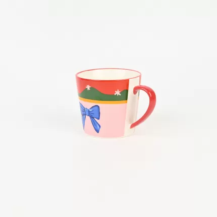 Small Floral Bow Cake Mug