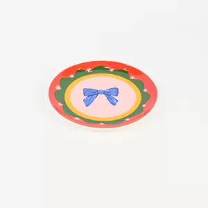 Small Floral Bow Cake Plate