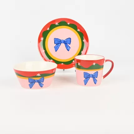 Small Floral Bow Cake Plate