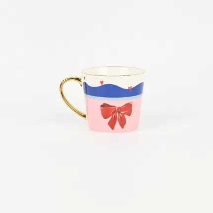 Heart Bow Cake Mug