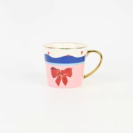 Heart Bow Cake Mug