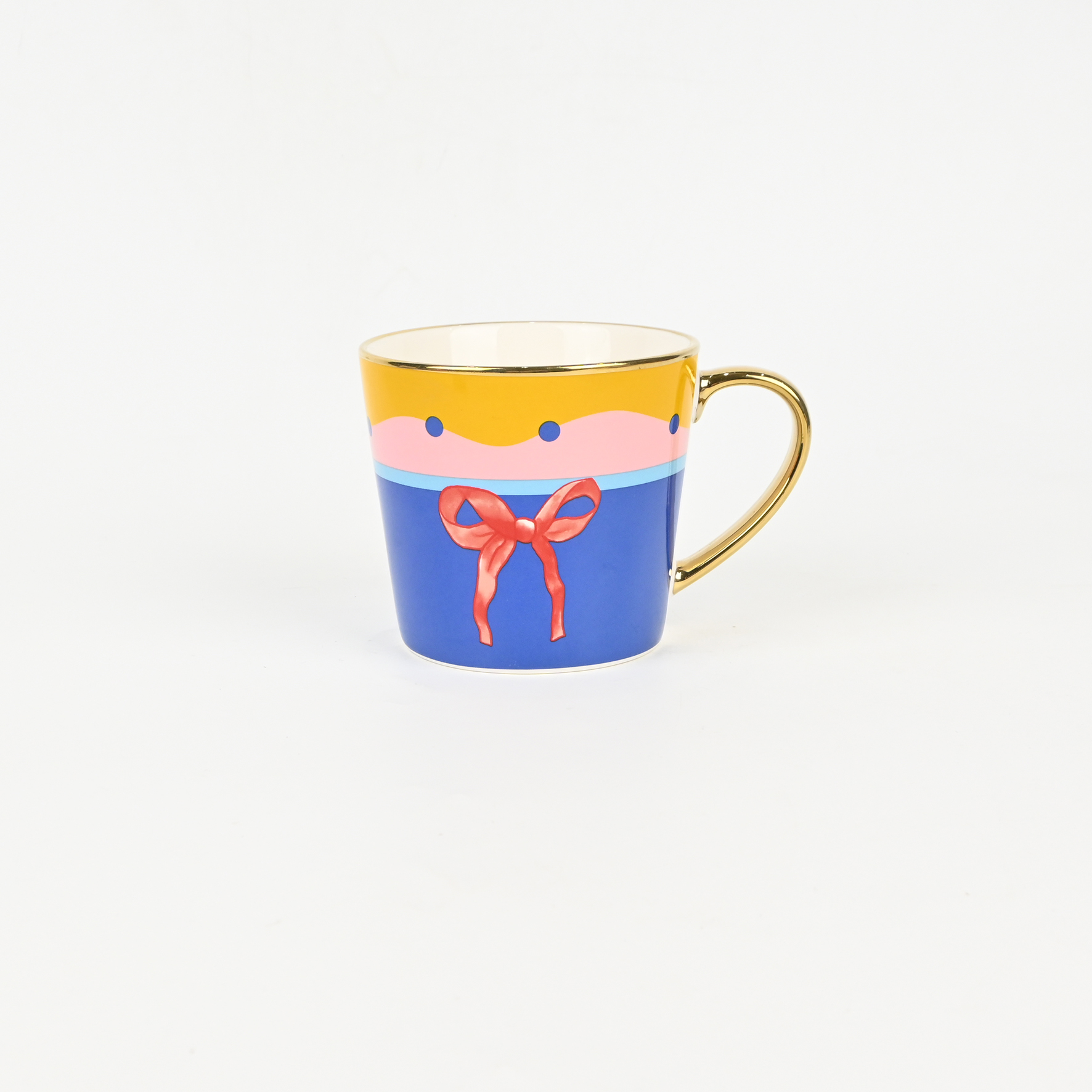 Polka Dot Bow Cake Mug