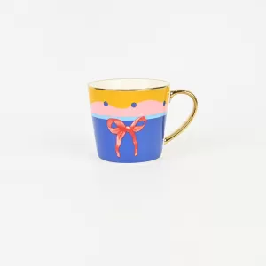 Polka Dot Bow Cake Mug