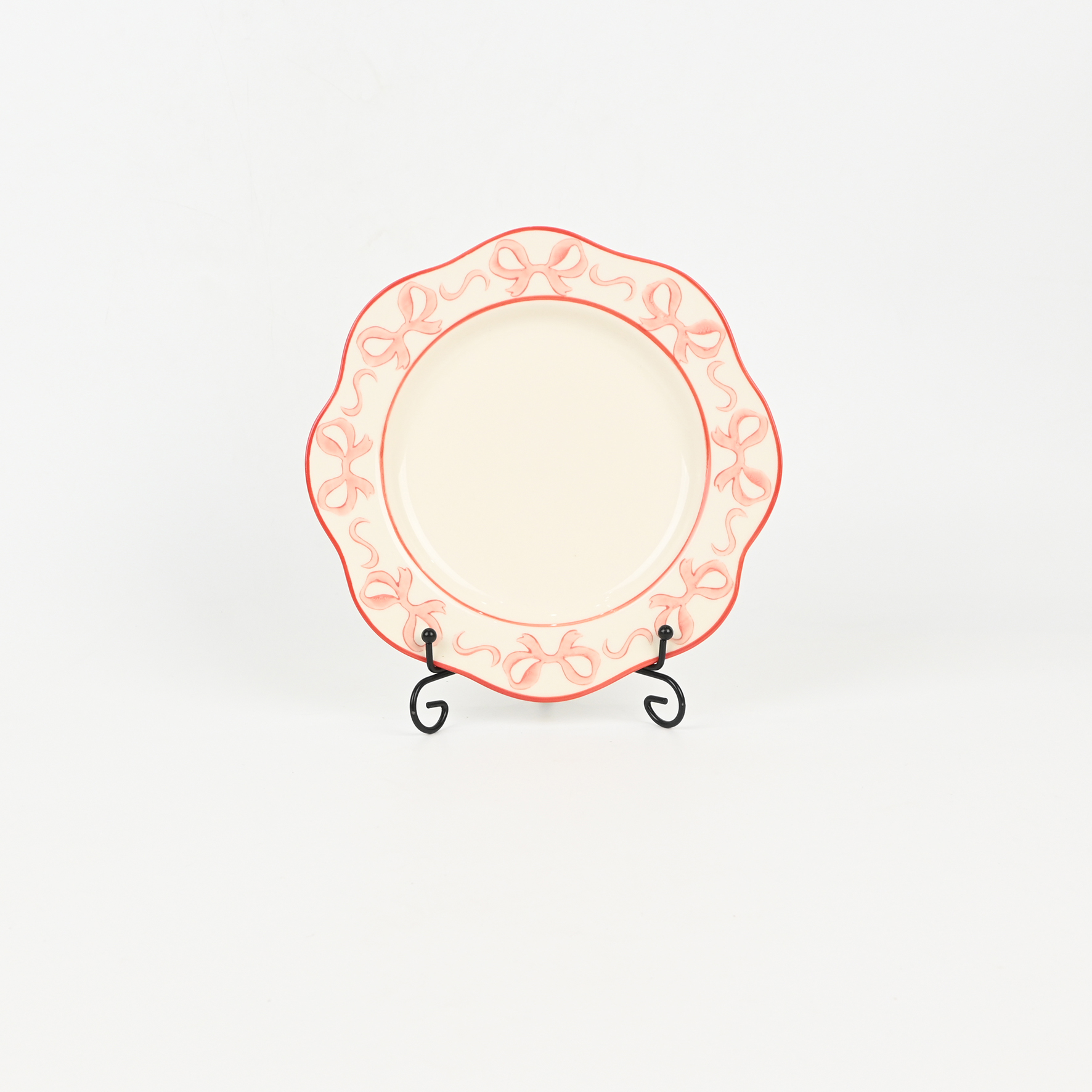 Bow and Flower Plate