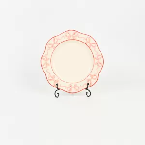 Bow and Flower Plate