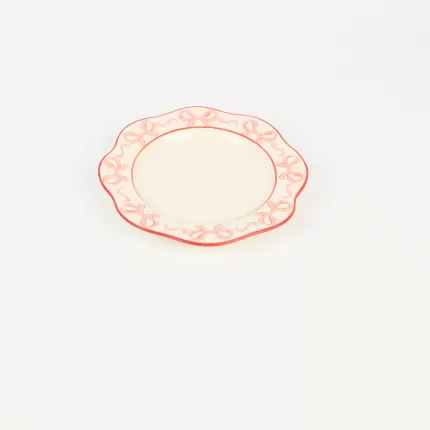 Bow and Flower Plate