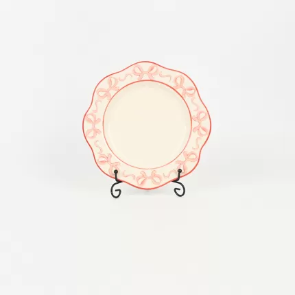 Bow and Flower Plate
