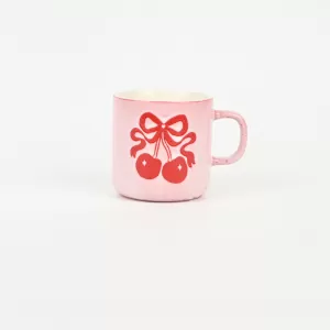 Cherry Bow Mug-pink