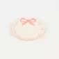 Heart Bow Plate-pink
