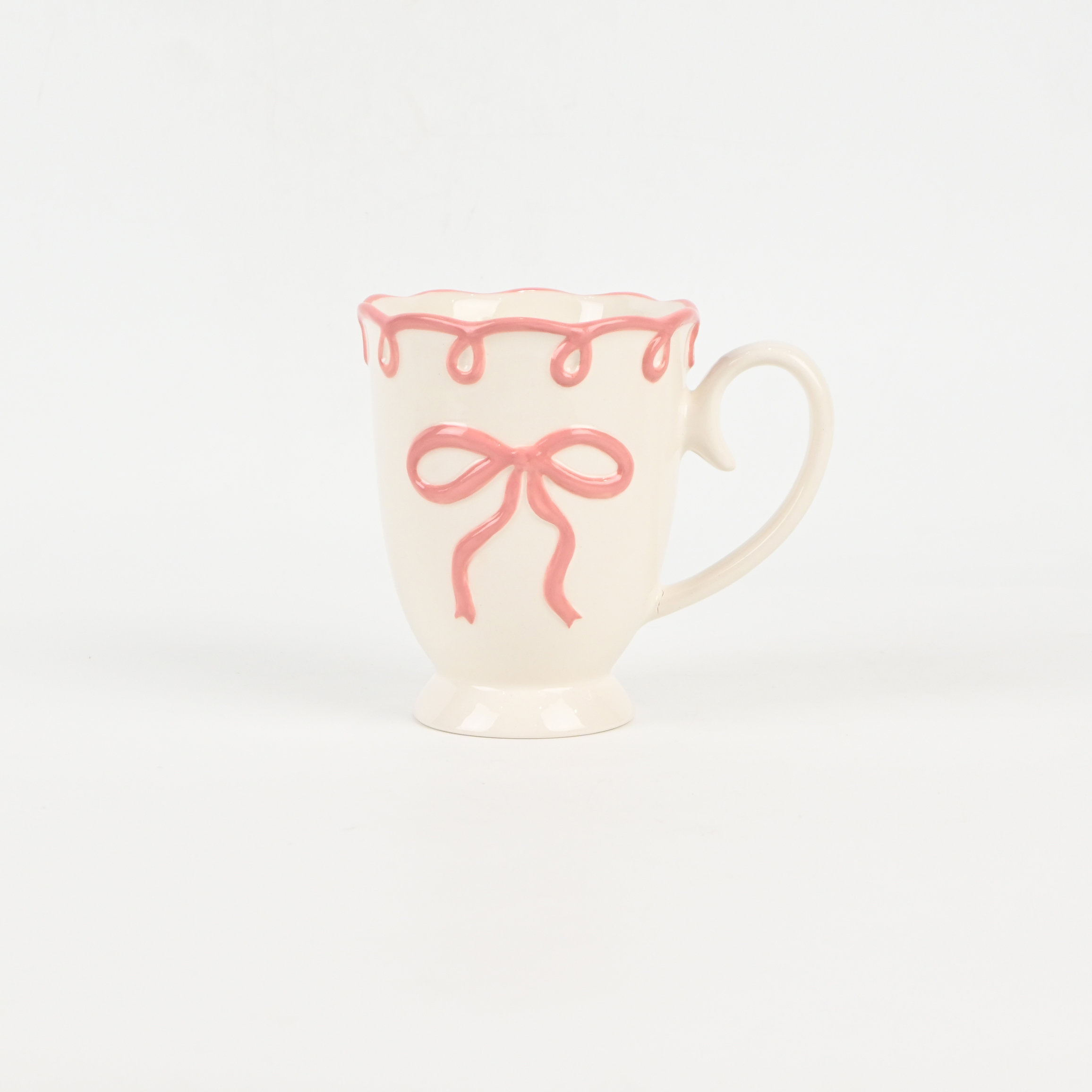 Bow Ribbon Mug-pink