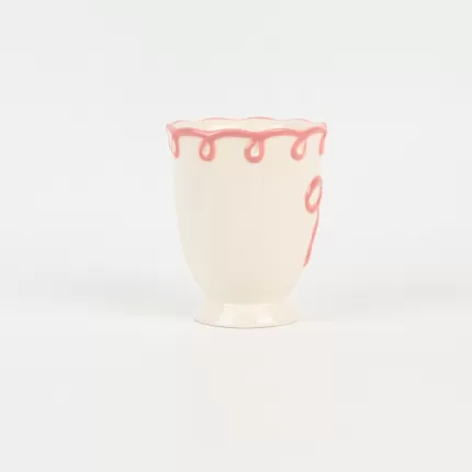 Bow Ribbon Mug-pink