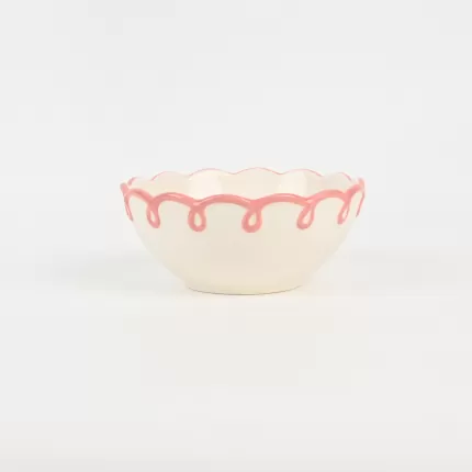 Bow Ribbon Bowl-pink