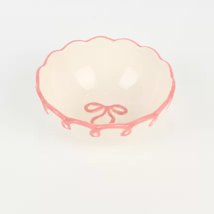 Bow Ribbon Bowl-pink