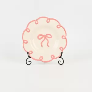 Bow Ribbon Plate-pink