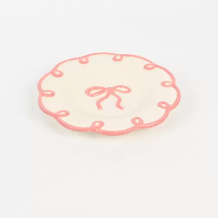 Bow Ribbon Plate-pink