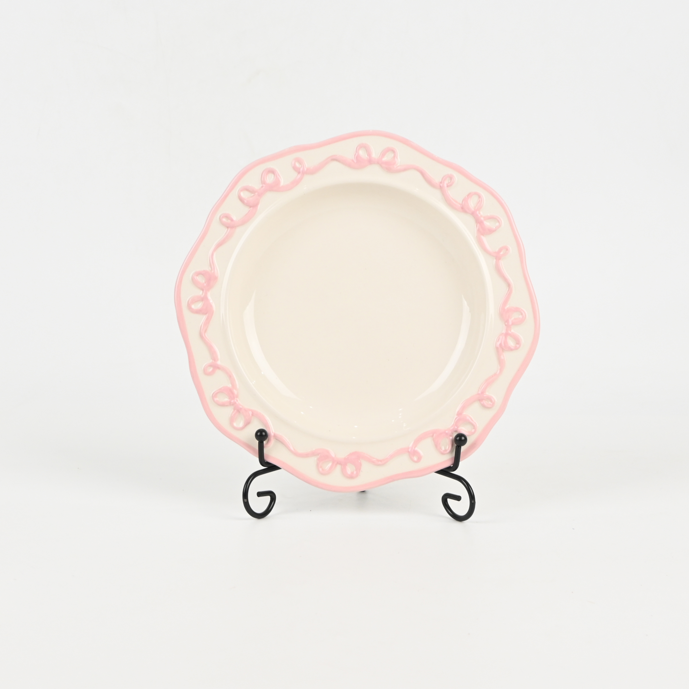 Bow Ribbon Plate-pink