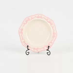 Bow Ribbon Plate-pink