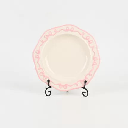 Bow Ribbon Plate-pink