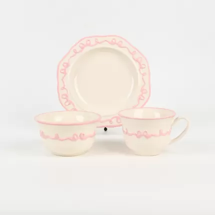 Bow Ribbon Mug-pink