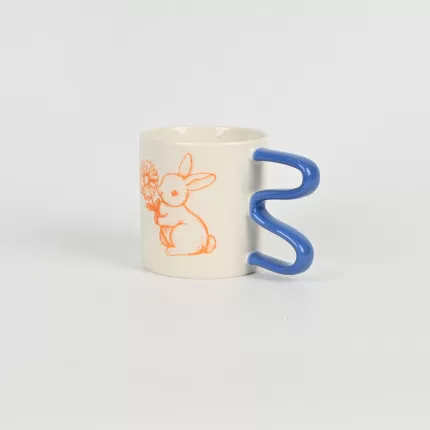 Line Art Rabbit Mug