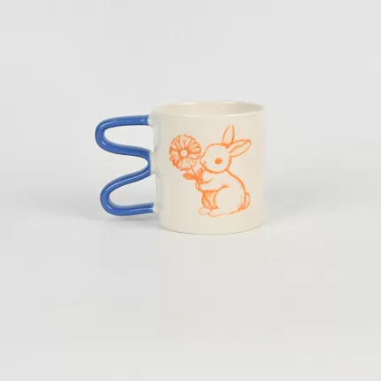 Line Art Rabbit Mug