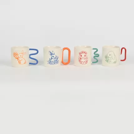 Line Art Rabbit Mug